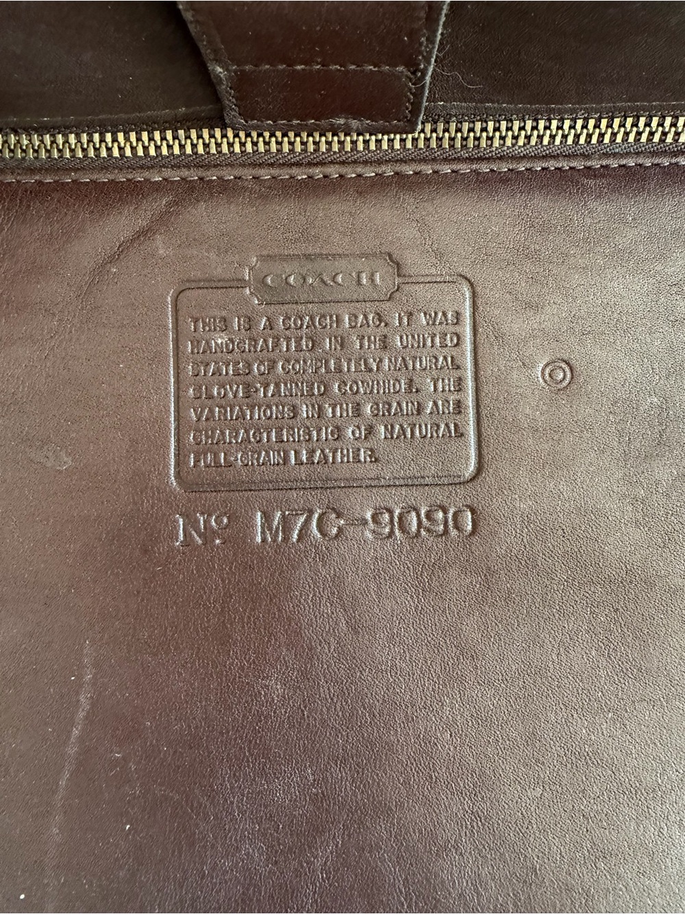 Vintage Coach Legacy Large Shopper in Mahogany, Style 9090 - Picture 9 of 9
